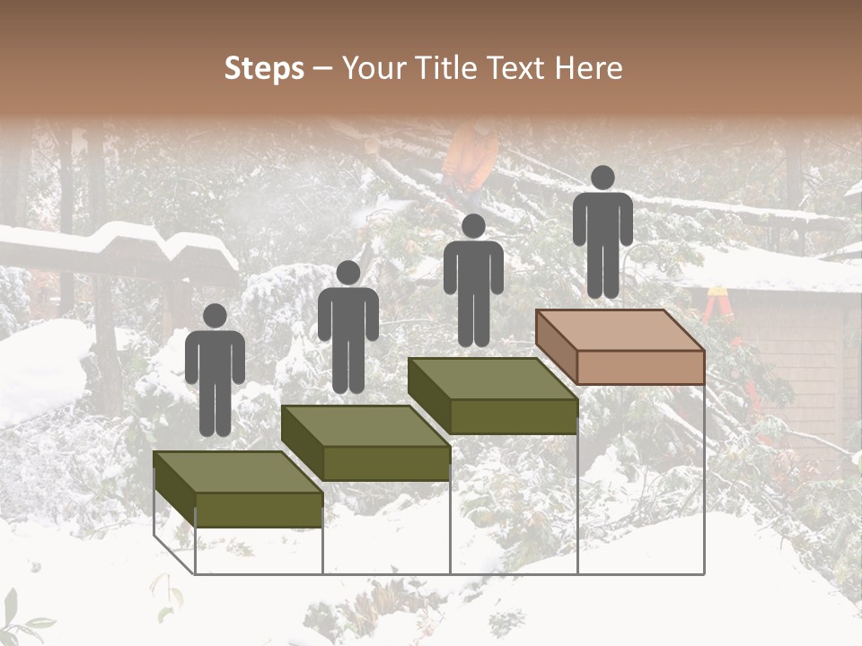 Cut Snow House PowerPoint Template