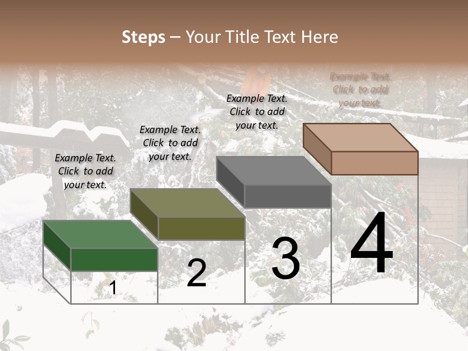 Cut Snow House PowerPoint Template