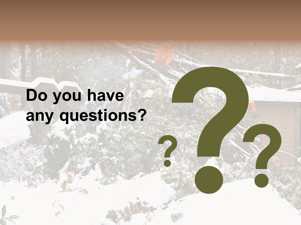 Cut Snow House PowerPoint Template