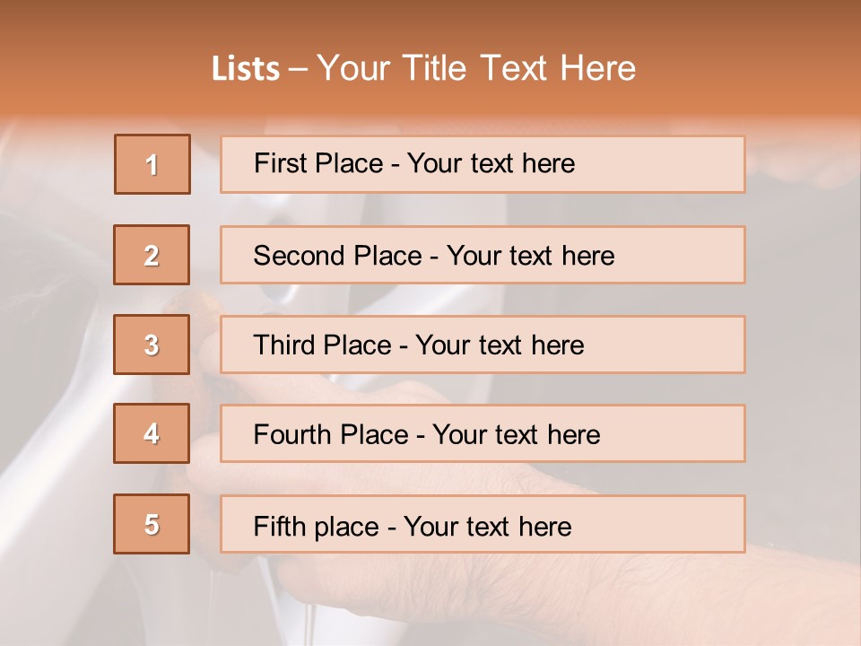 Mature Pour Male PowerPoint Template