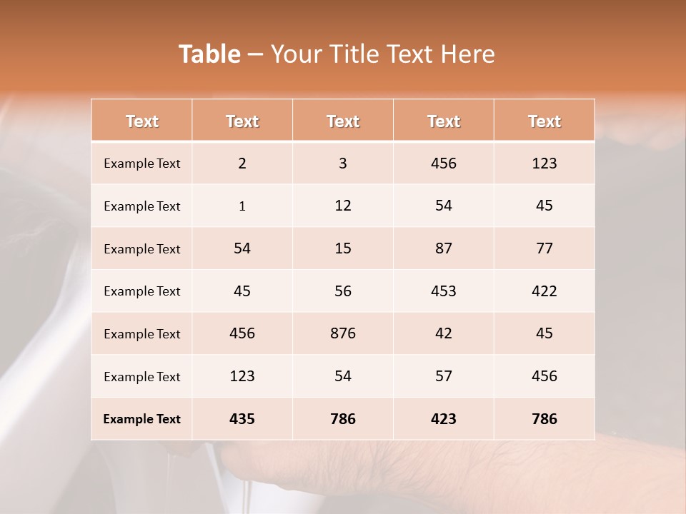 Mature Pour Male PowerPoint Template