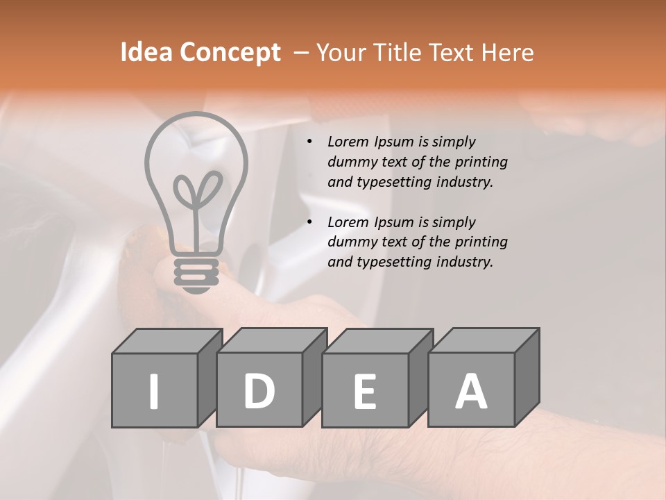 Mature Pour Male PowerPoint Template