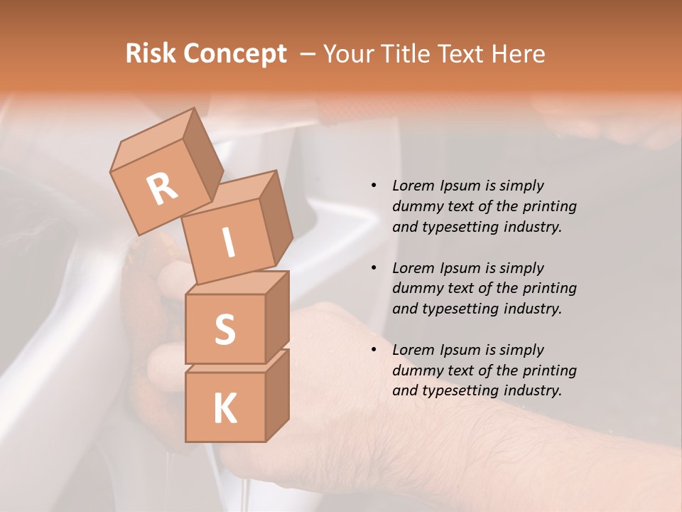 Mature Pour Male PowerPoint Template