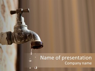 Rusty Brass Threaded PowerPoint Template