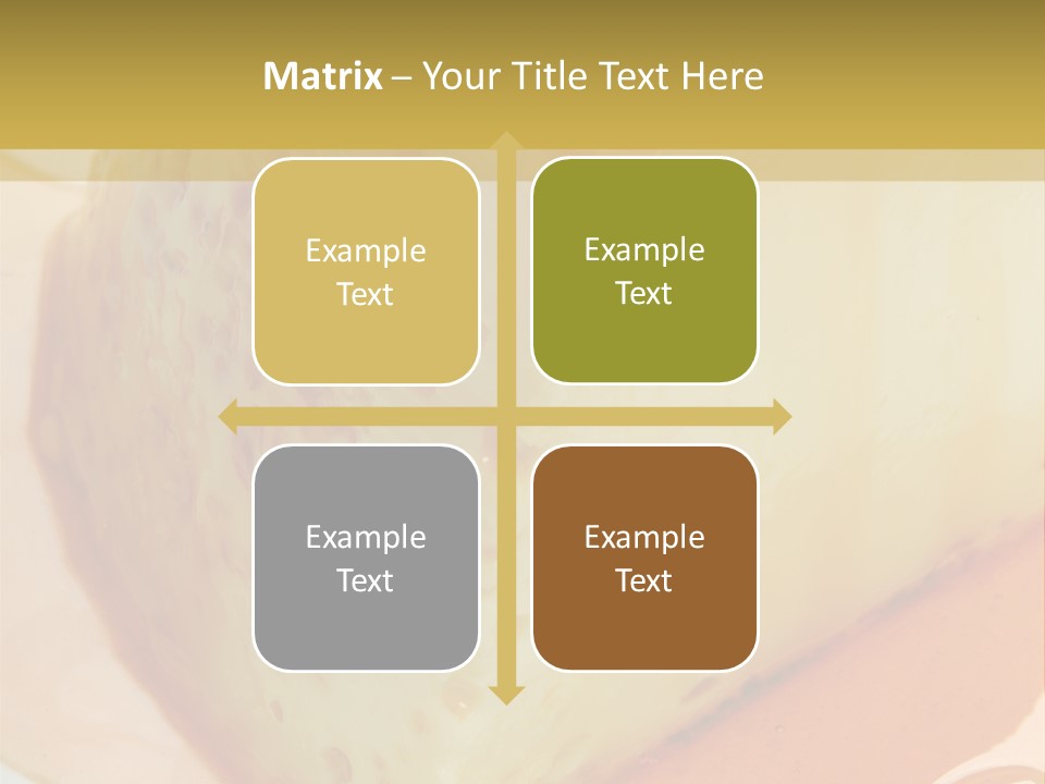 Milk Pudding Cuisine PowerPoint Template