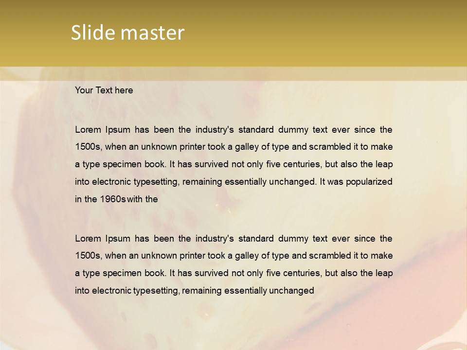 Milk Pudding Cuisine PowerPoint Template