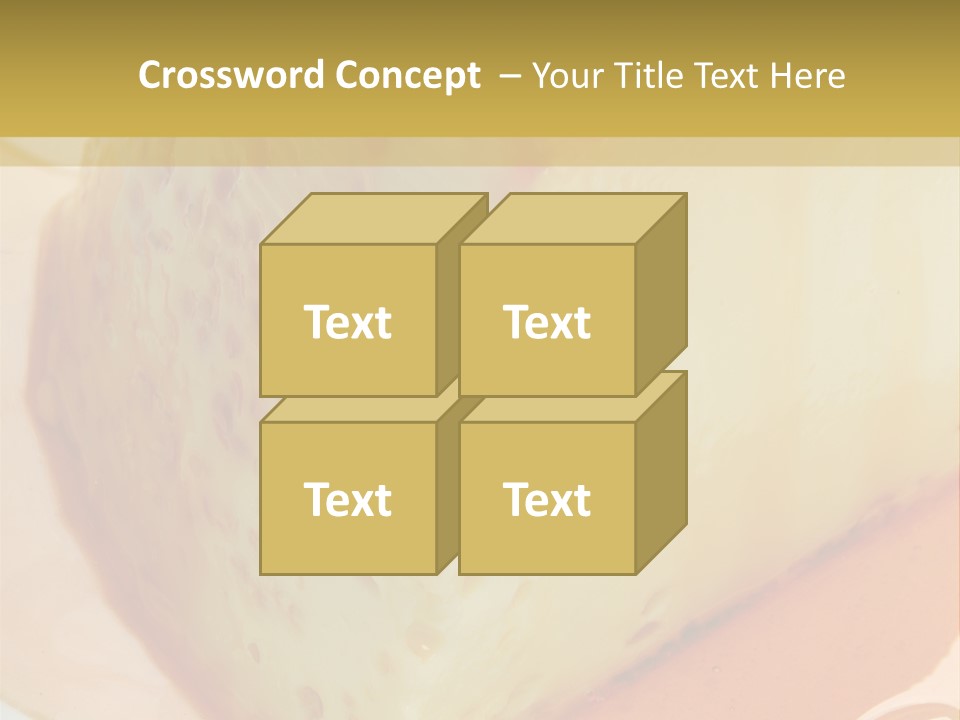 Milk Pudding Cuisine PowerPoint Template