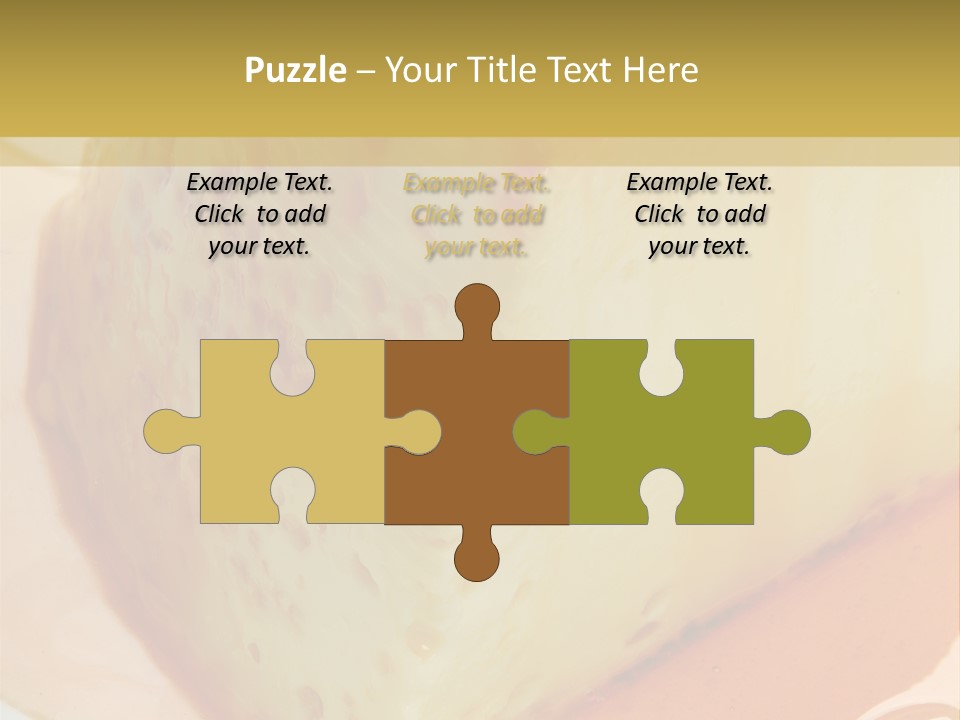 Milk Pudding Cuisine PowerPoint Template