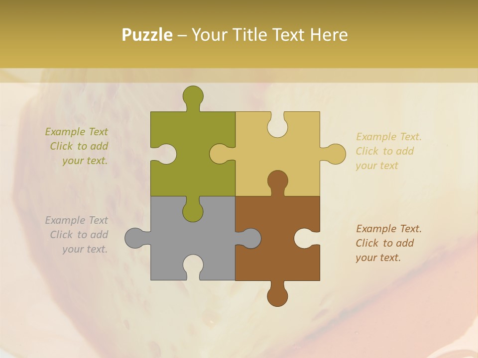 Milk Pudding Cuisine PowerPoint Template