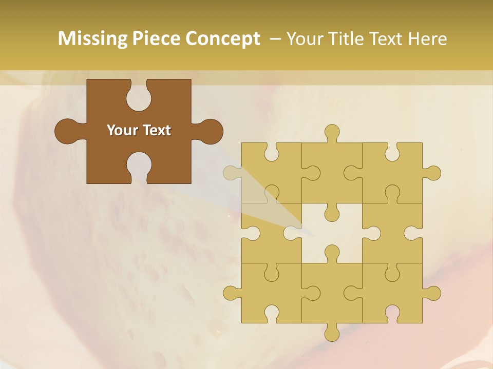 Milk Pudding Cuisine PowerPoint Template