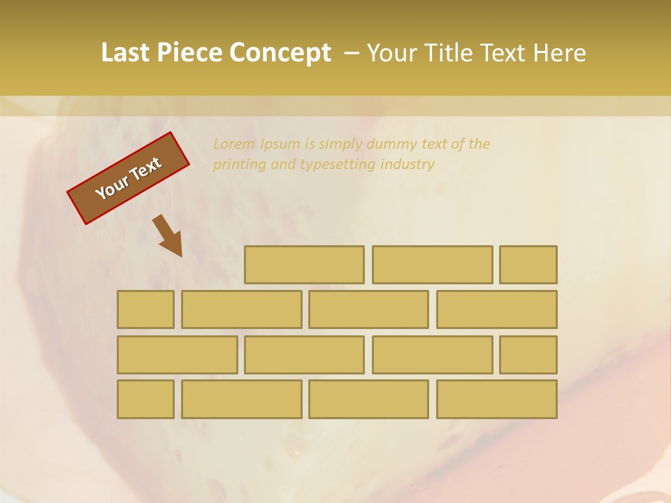 Milk Pudding Cuisine PowerPoint Template