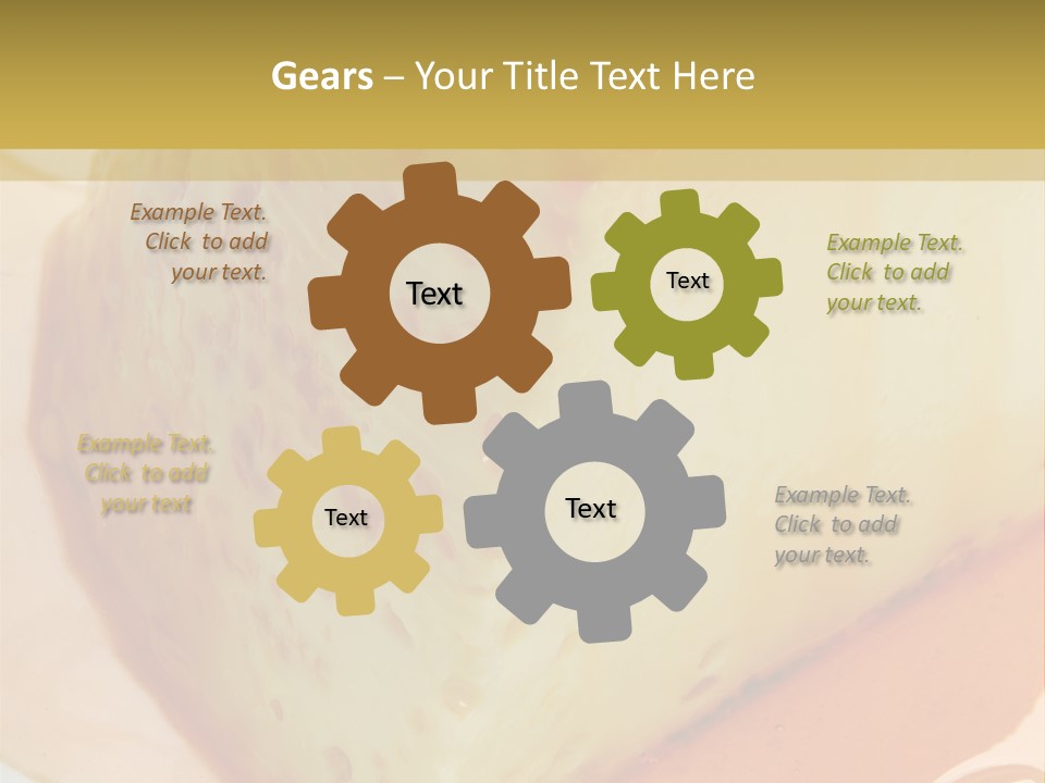 Milk Pudding Cuisine PowerPoint Template