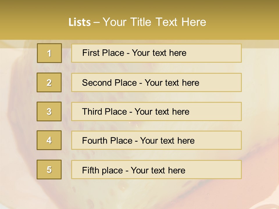 Milk Pudding Cuisine PowerPoint Template