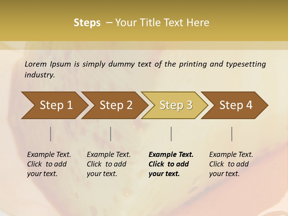 Milk Pudding Cuisine PowerPoint Template