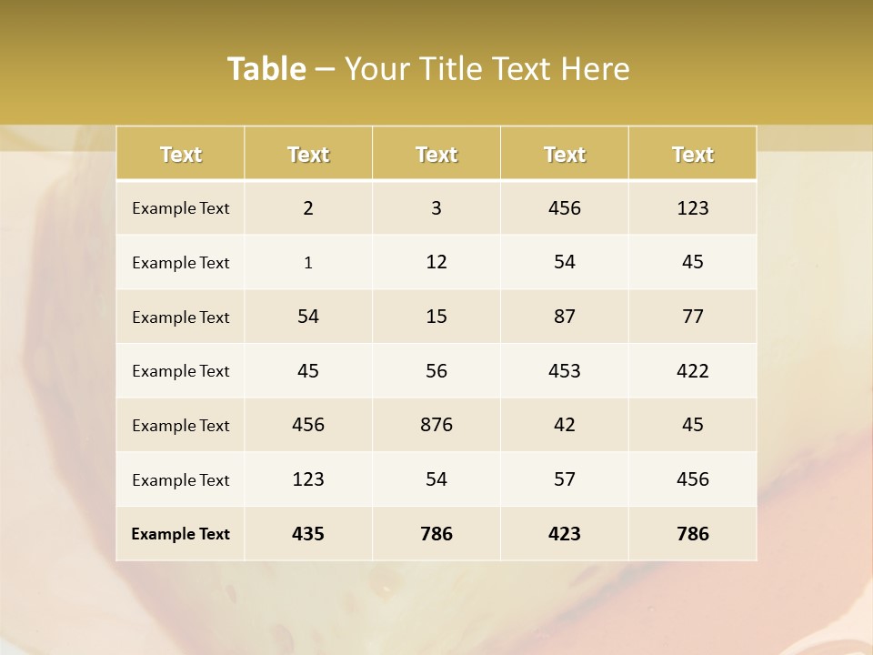 Milk Pudding Cuisine PowerPoint Template