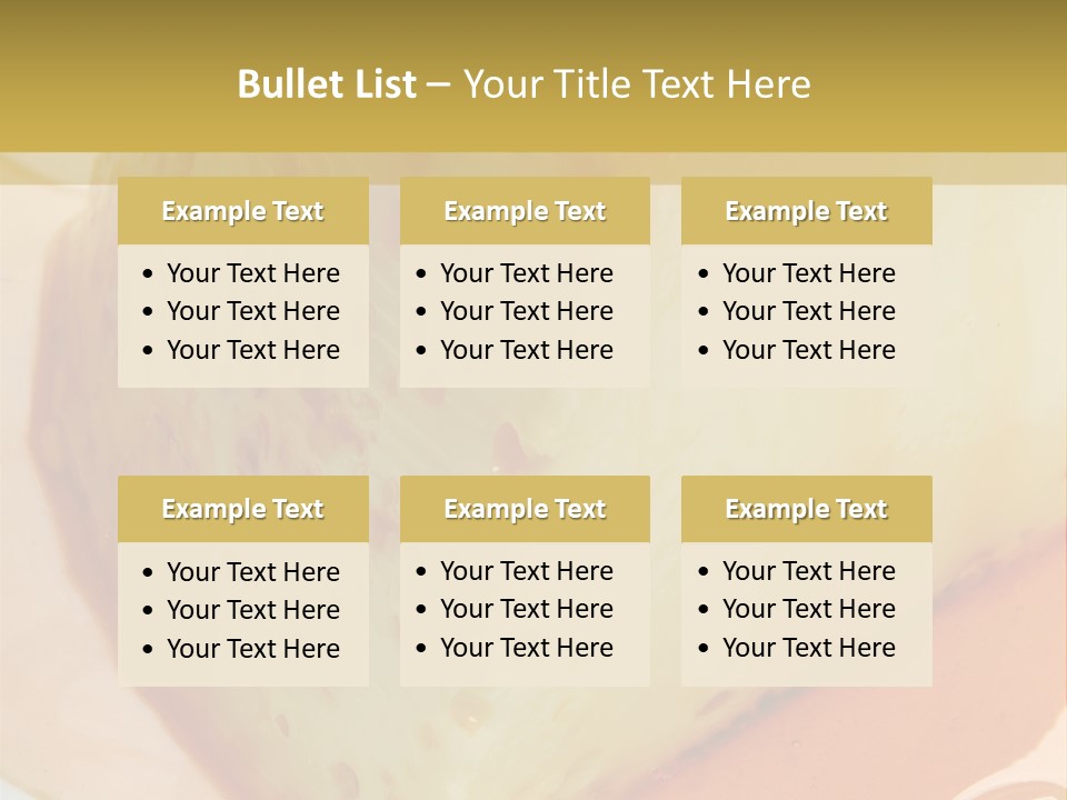 Milk Pudding Cuisine PowerPoint Template