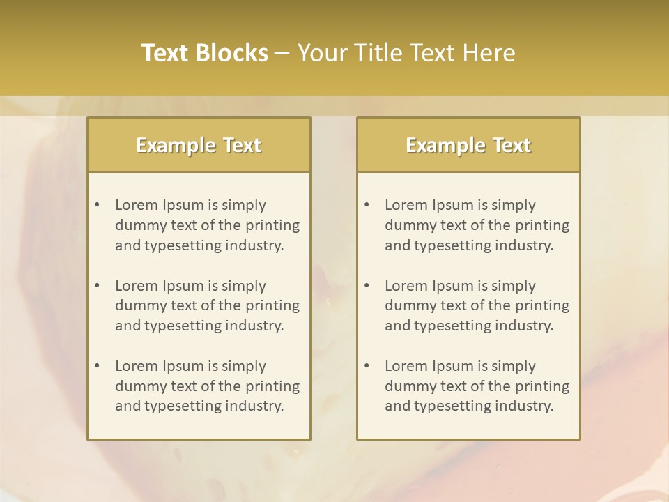 Milk Pudding Cuisine PowerPoint Template
