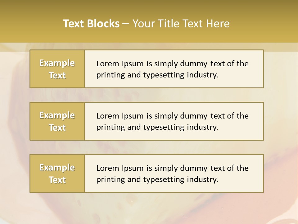 Milk Pudding Cuisine PowerPoint Template