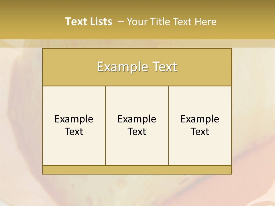 Milk Pudding Cuisine PowerPoint Template