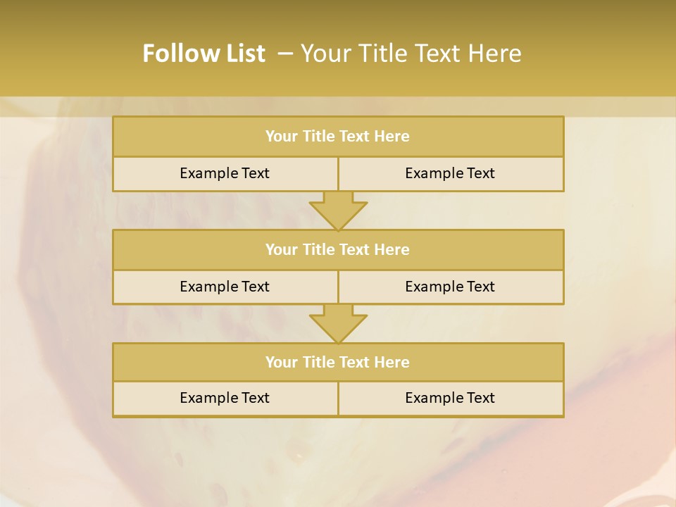 Milk Pudding Cuisine PowerPoint Template