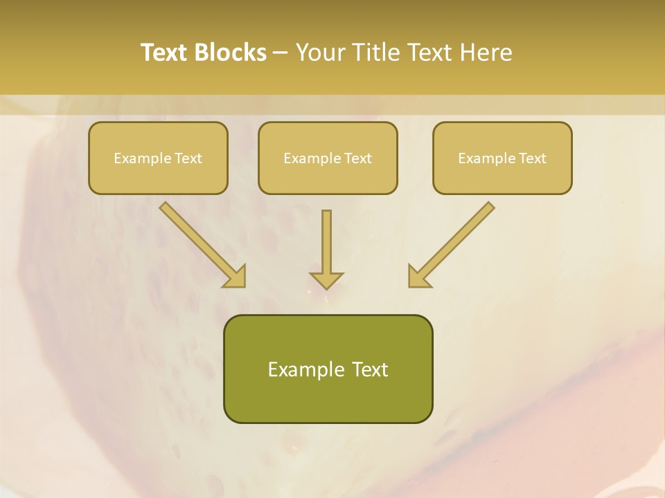 Milk Pudding Cuisine PowerPoint Template