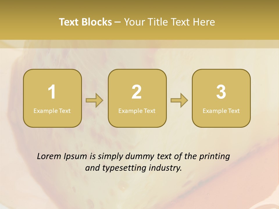 Milk Pudding Cuisine PowerPoint Template