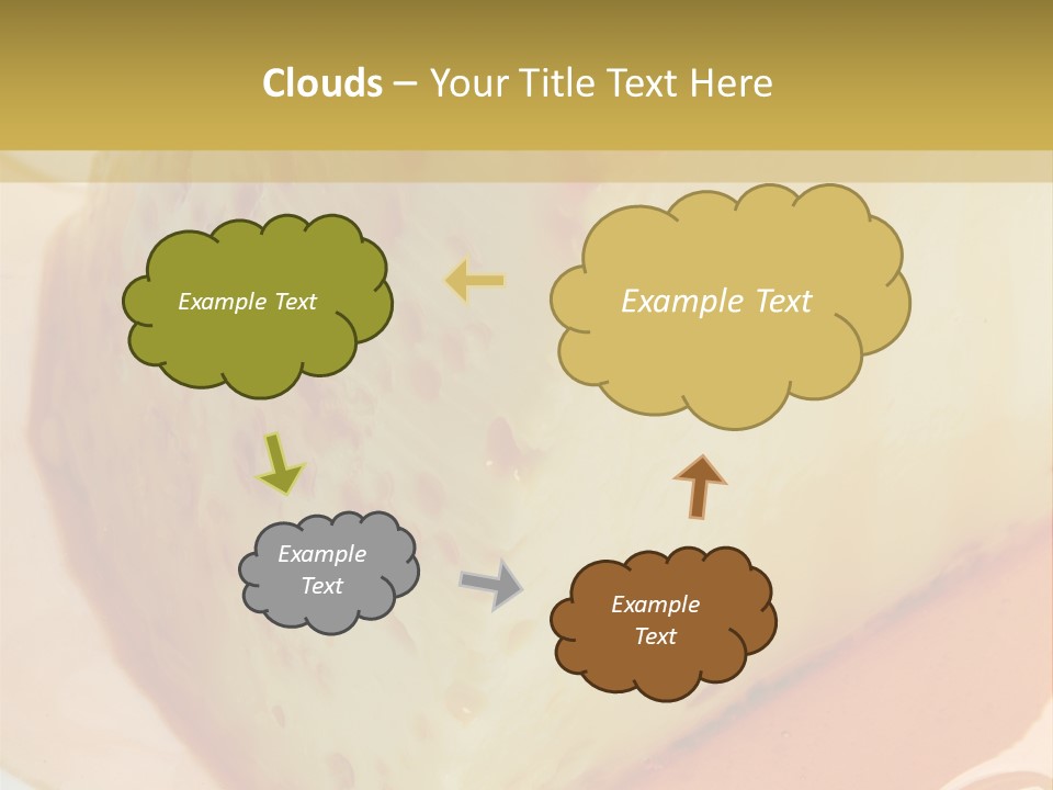 Milk Pudding Cuisine PowerPoint Template