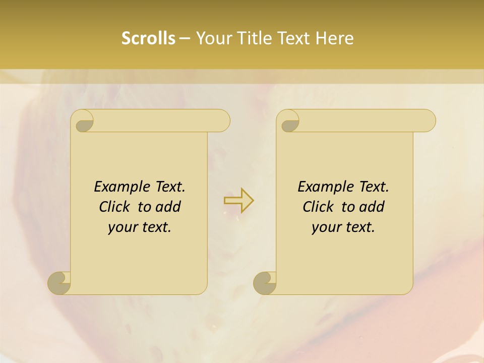 Milk Pudding Cuisine PowerPoint Template