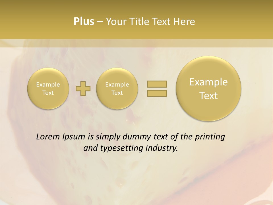 Milk Pudding Cuisine PowerPoint Template