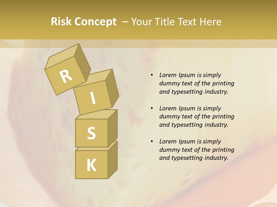 Milk Pudding Cuisine PowerPoint Template