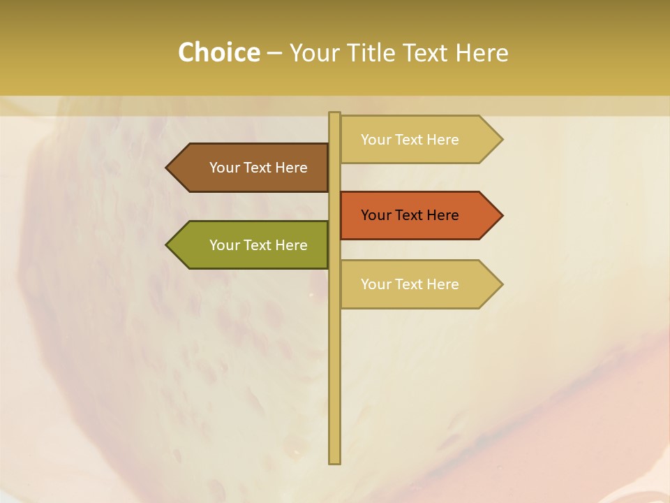 Milk Pudding Cuisine PowerPoint Template
