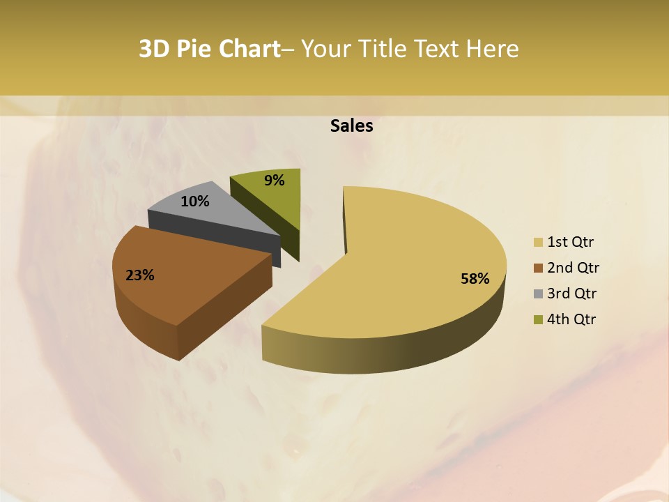 Milk Pudding Cuisine PowerPoint Template