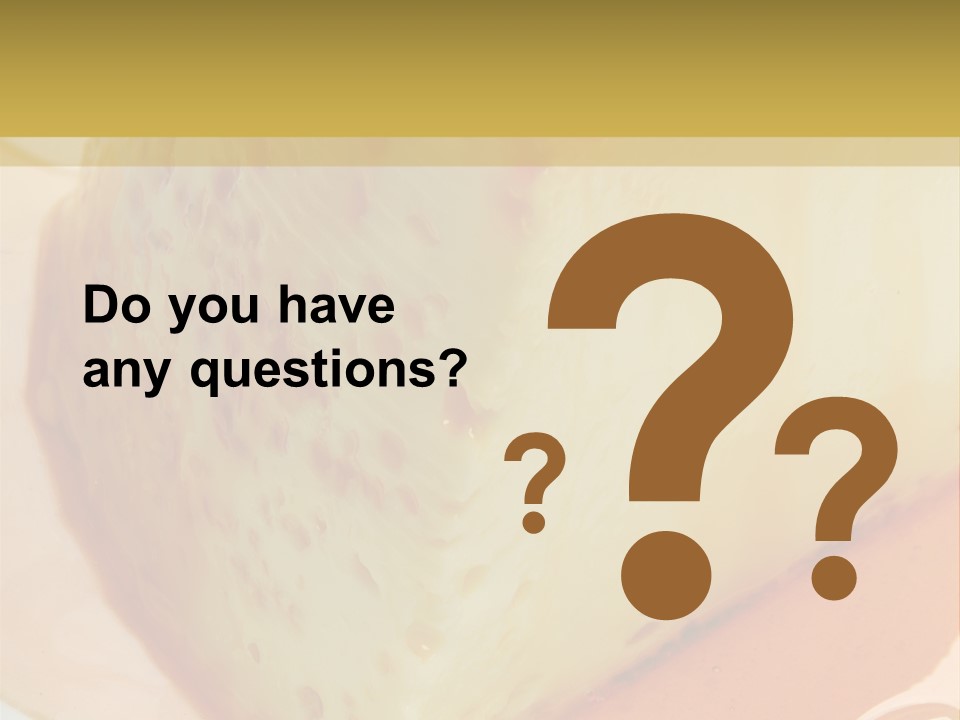 Milk Pudding Cuisine PowerPoint Template