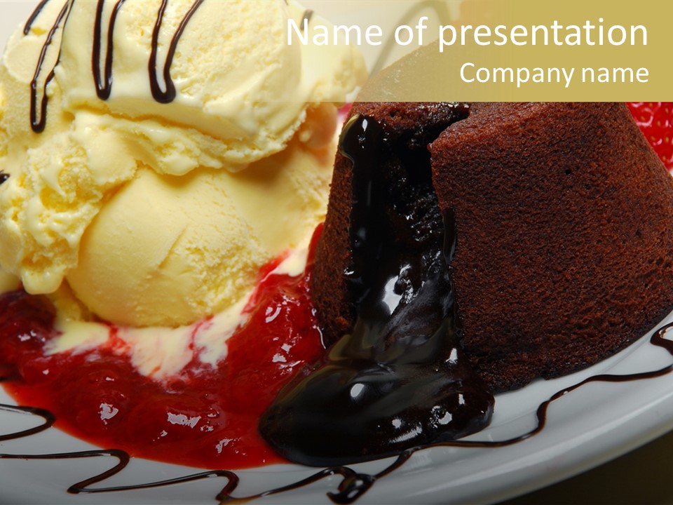 Delicious Brandy Chocolate PowerPoint Template