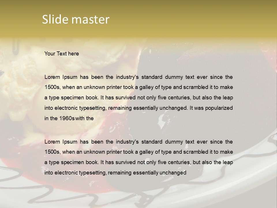 Delicious Brandy Chocolate PowerPoint Template