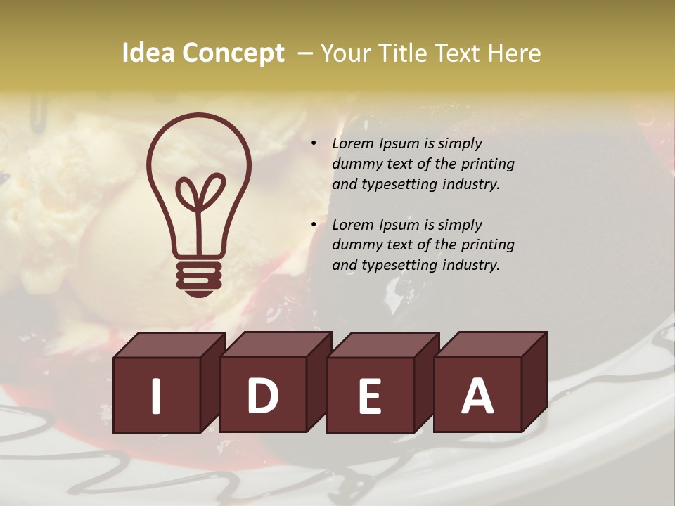 Delicious Brandy Chocolate PowerPoint Template