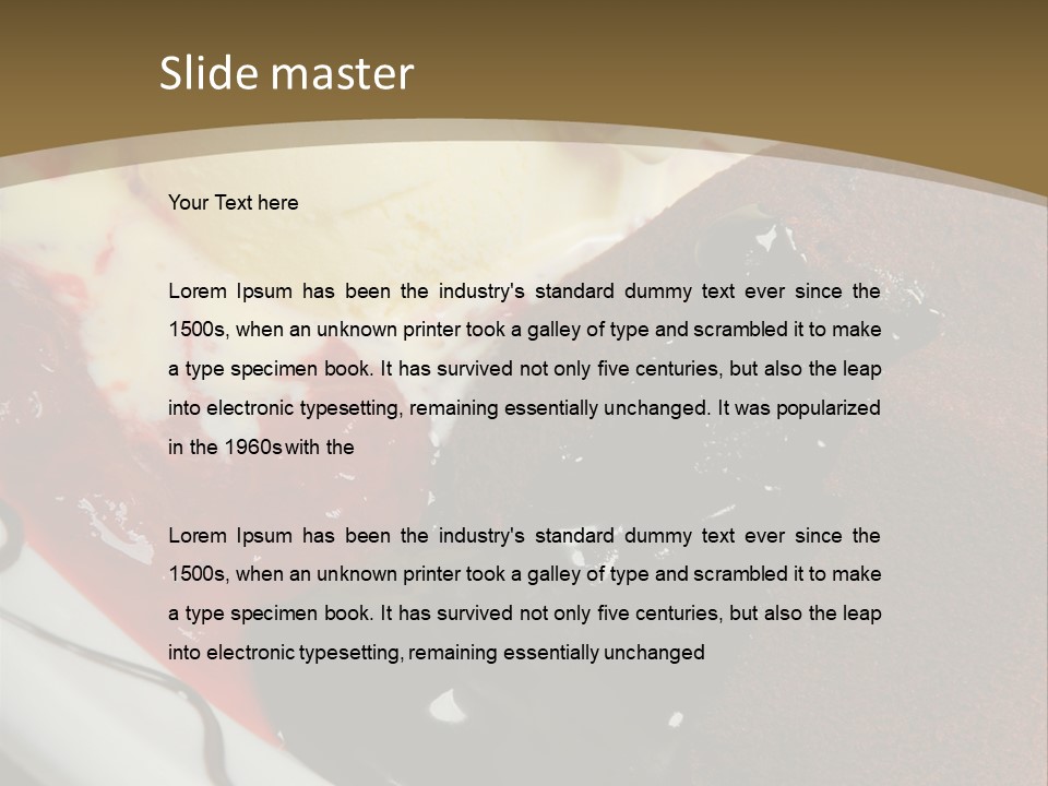 Cake Vertical Creamy PowerPoint Template