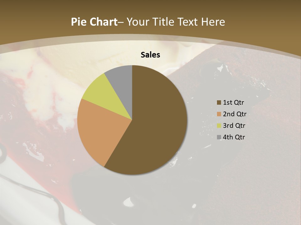 Cake Vertical Creamy PowerPoint Template