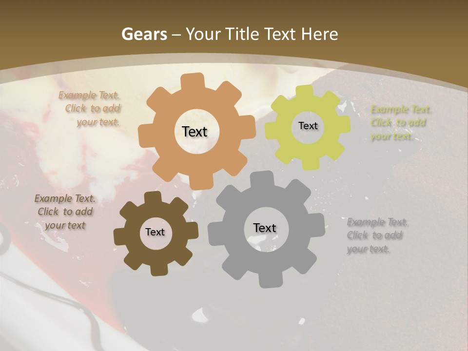 Cake Vertical Creamy PowerPoint Template