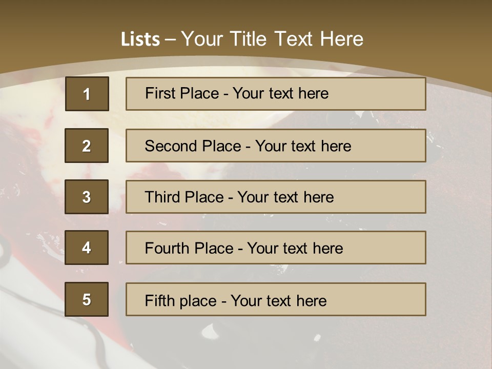 Cake Vertical Creamy PowerPoint Template