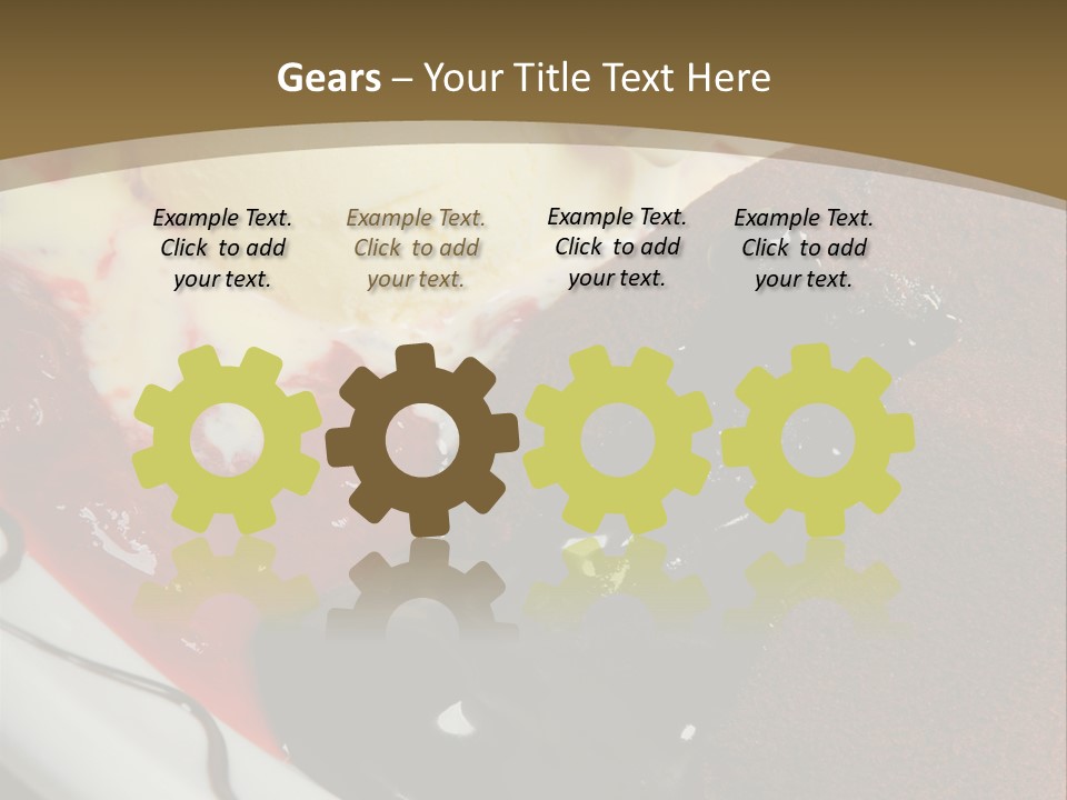 Cake Vertical Creamy PowerPoint Template