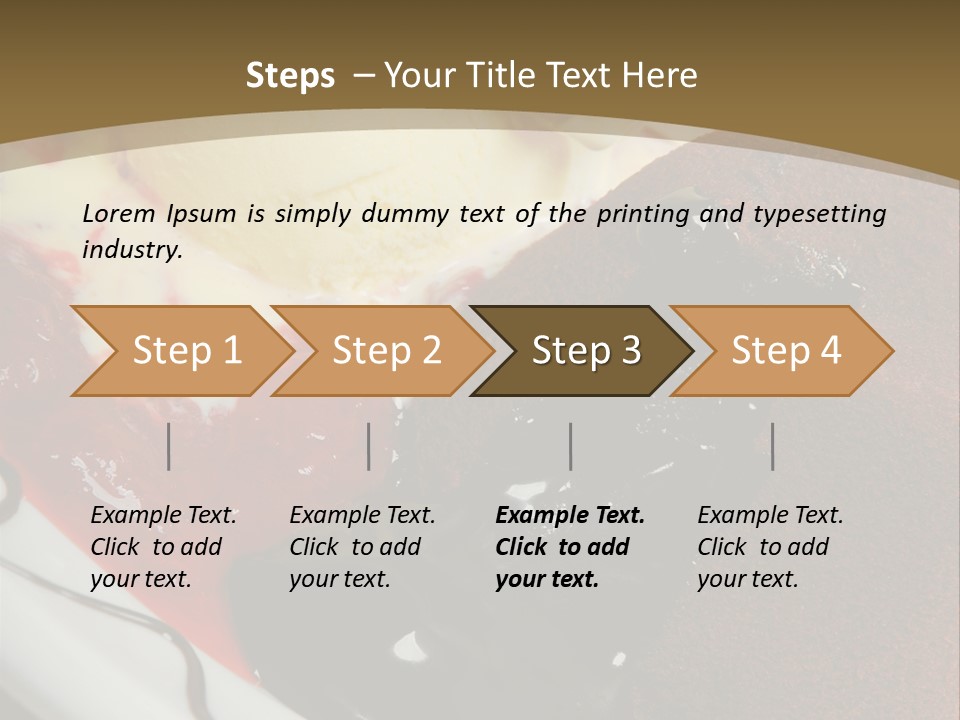 Cake Vertical Creamy PowerPoint Template