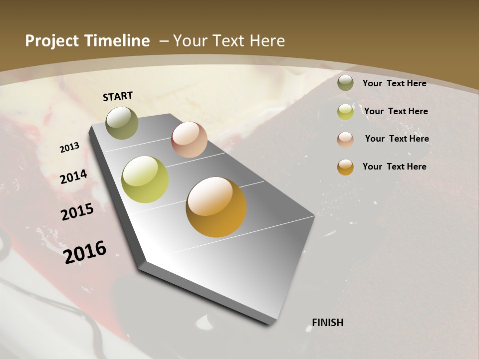 Cake Vertical Creamy PowerPoint Template