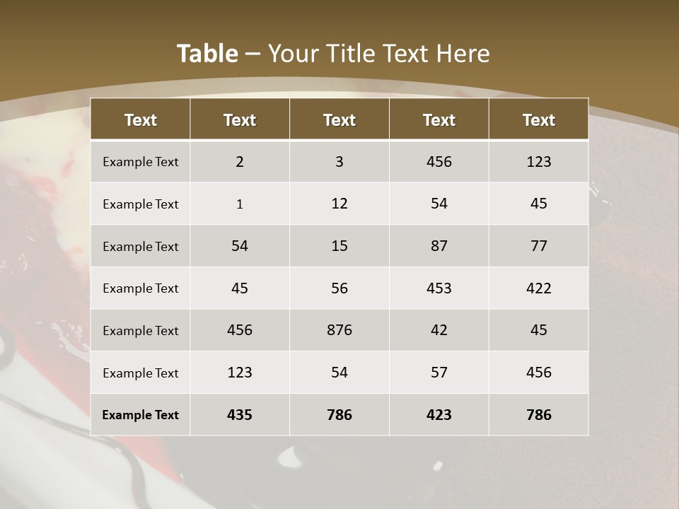 Cake Vertical Creamy PowerPoint Template