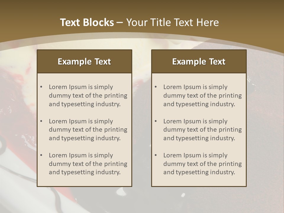 Cake Vertical Creamy PowerPoint Template