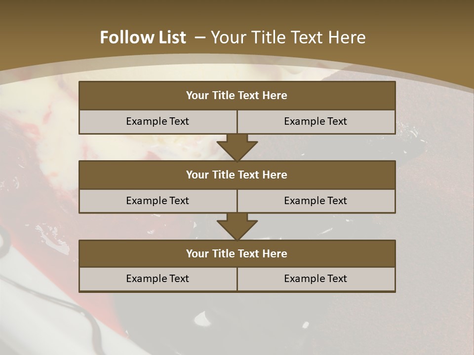 Cake Vertical Creamy PowerPoint Template