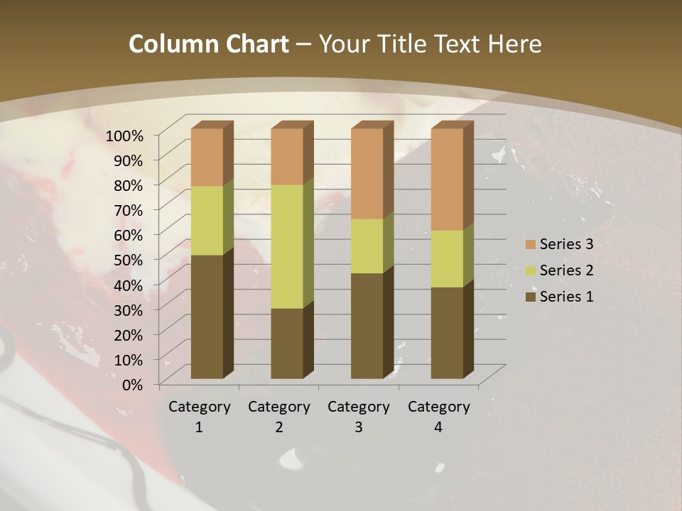 Cake Vertical Creamy PowerPoint Template