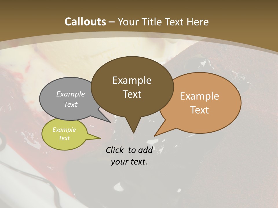 Cake Vertical Creamy PowerPoint Template