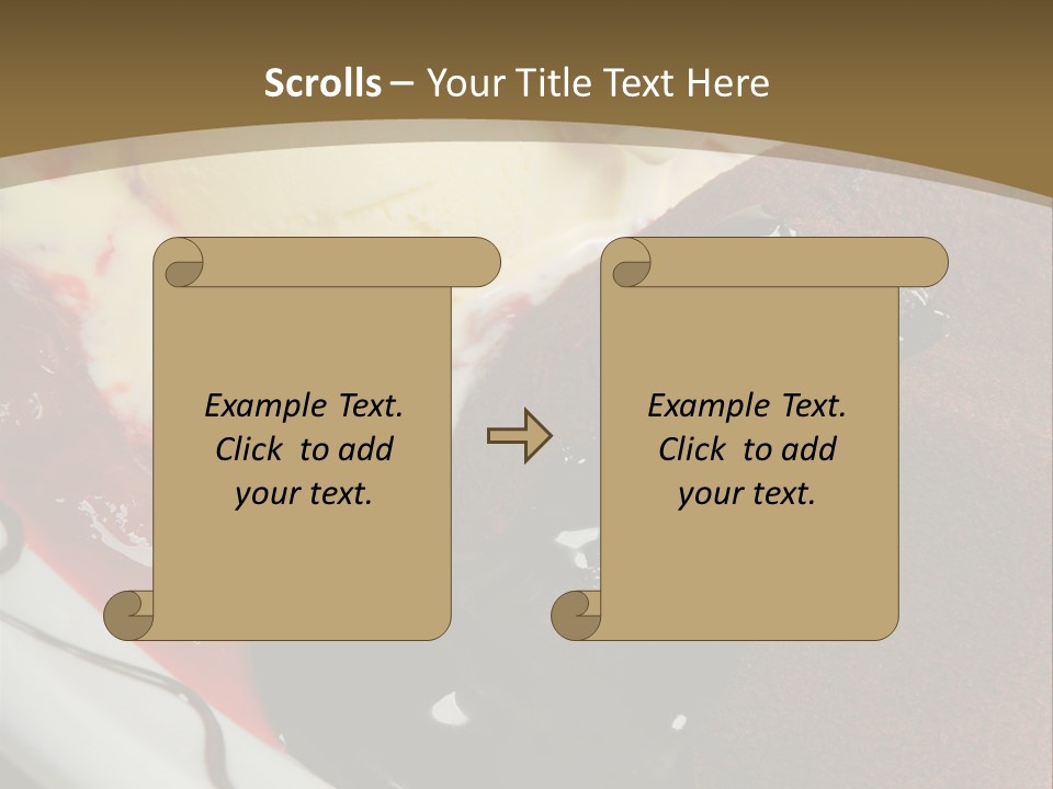 Cake Vertical Creamy PowerPoint Template