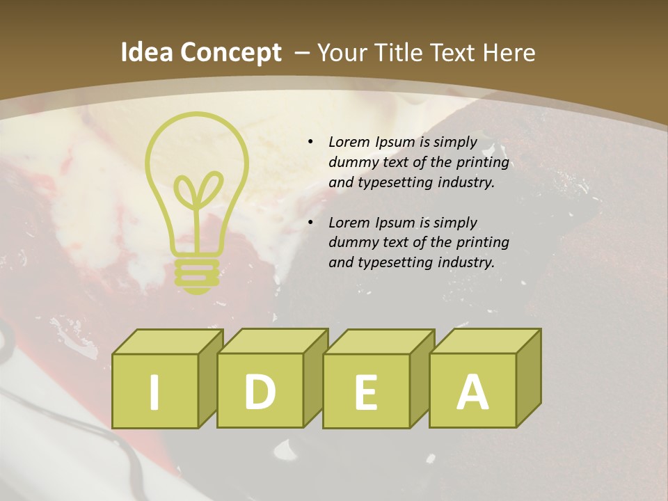 Cake Vertical Creamy PowerPoint Template